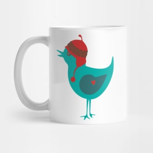 Cute Bird With Hat Mug